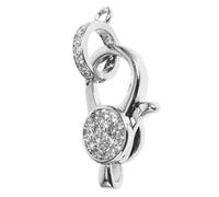 HOMSFOU Lobster Buckle Jewelry Making DIY Craft Clasp Metal Opening Ring for Necklace Connecting Buckle Jump Rings