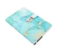 HOMSFOU Locking Journal with Combination Password Lock PU Cover Notebook for Adults Secure Diary for Private Notes and Planning Creative Lockable Notepad for Daily Use Stylish