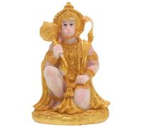 HOMSFOU Lord Statue Resin Ramayana Figurine 6 Inch Small Hindu Temple Decoration Desktop Figurine