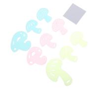HOMSFOU Luminous Mushroom Wall Stickers Easy to Use with No Sticky Residue 36 Pcs Glow the Dark Decals Resin Material for Decoration at Parties and Gatherings