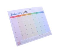 HOMSFOU Magnetic Fridge Calendar Planner Jan with Fade-resistant Paper Bright Multi-color Monthly Organizer for Kitchen Home Office Family Scheduling