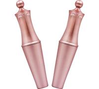 HOMSFOU Magnetic Liquid Eyeliner Portable Pink Eyeliner Brush 4ml 2pcs with Titanium Oxide and Pigment for Easy to Carry Makeup Effect for Charming Eye Look for Women and Teens