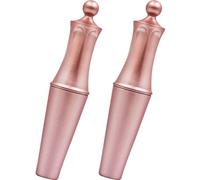 HOMSFOU Magnetic Liquid Eyeliner with Charming Beautiful Effect Design 2pcs 4ml with Strong Hold and Titanium Oxide Pigment, Portable Pink Eyeliner Makeup Kit for Women and Teens
