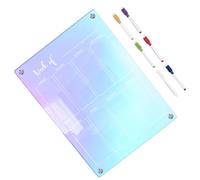 HOMSFOU Magnetic Weekly Planner Board for Fridge with Acrylic Dry-Erase Surface and Smooth Writing, Magnetic Schedule Board for Office or Home Organising