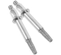 HOMSFOU Manual Chainsaw Sharpening Burrs 2Pcs 4.8Mm Diamond Grinding Stones Compact Lightweight Accessories for Outdoor Power Tool Use