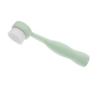 HOMSFOU Manual Facial Cleansing Brush for Women with Soft Hair and Plastic Material, Removes Dead Skin Cells, for Daily Skincare and Home Use, Green Face Wash Scrubber