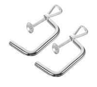 HOMSFOU Manual Pasta Maker Clip 2Pcs Fixing Clamp Replacement for Fresh Pasta Machine Cooking Accessory