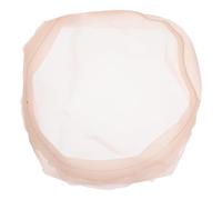 HOMSFOU Men’s Pu Hair Replacement Net Cap 16x18cm with Mono Base and Mesh Edge for Bald Spot Coverage Lightweight Breathable Hair Topper Suitable for Hairpieces and Wigs