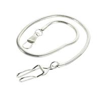 HOMSFOU Metal Alloy Pocket Watch Clip Chain Silver Lightweight Accessory for Vintage Collecting and Dressing