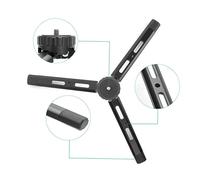 HOMSFOU Metal Mini Tripod for Cameras and Smartphones Level Adjustable Aluminum Alloy Tabletop Stand Mount for and Mirrorless Use Foldable and Portable Design for Photography and Live