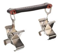 HOMSFOU Metal Wet Canvas Carrier Clips: Sturdy Canvas Separating Clips with Artificial Leather Handle - Oil Painting Supply for Artists, Outdoor Sketching & Wet Painting Transport