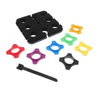 HOMSFOU Microphone Stand Tray Metal Storage Shelf for Desktop Use Multi Mic Holder Organizer for Karaoke Stage Accessories Clamp Mic Stand
