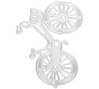 HOMSFOU Mini Bicycle Metal Cutting Die, Carbon Steel Embossing and Stencil Die Cuts for Scrapbooking, Photo Album and Card Making Crafts Supplies