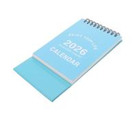 HOMSFOU Mini Desk Calendar Compact Flip Monthly Planner Small Traditional Chinese Year of Horse Daily Calendar for Home Office School Lake Green