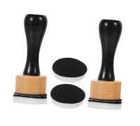 HOMSFOU Mini Ink Blending Tool with Wooden Handle and Sponge Replacement Stamper for Painting and Drawing Art Supplies Creative Craft Sponge Brushes for Artists and Beginners