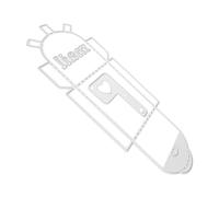 HOMSFOU Mini Mailbox Cutting Die Embossing Template for DIY Crafts Scrapbooking Card Making Small Portable Metal Carbon Steel Stencil with Fine Texture and Smooth Surface