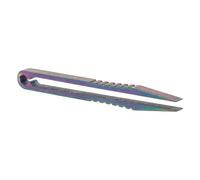 HOMSFOU Mini Portable Titanium Alloy Tweezers with CNC Numerical Control Hex Socket Wrench Lightweight Outdoor Survival Camping Tool for Precise Small Object Handling and Acid-Alkaline