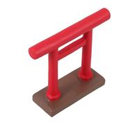 HOMSFOU Mini Torii Gate Resin Bird Gate Ornament, Red, Realistic Shape, for Mini House Decor and Bedroom Decorative Accessories, and Daughters