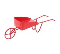 HOMSFOU Mini Vintage Metal Wheelbarrow Unique Aesthetic Barrow for Micro Scene Decor Photography Prop DIY Projects for Dollhouses and Miniature Gardens