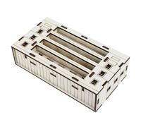 HOMSFOU Miniature Model House Wooden DIY Tiny House Kit Architecture Model Kits for Adults Building Supplies