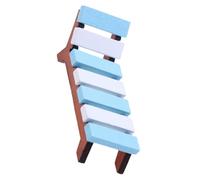 HOMSFOU Miniature Sauna Chair Ergonomic Design for Dollhouse Decor Comfortable Seating for Fairy Gardens Portable Craft Accessory for Miniature Furniture Collections