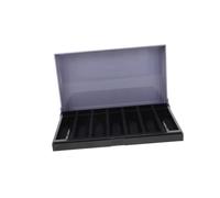 HOMSFOU Multi-function Coin Organizer Tray Large Capacity Gray Change Holder for Counting and Storing Coins Desktop Box for Office and Professional Use