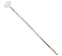 HOMSFOU Multi-function Stainless Steel Handheld Sign Stand Rod for Sports Meetings, Parade, and Welcome Signs with Fan-shaped Slot Telescopic Handle, Metal Signboard Holder for Outdoor