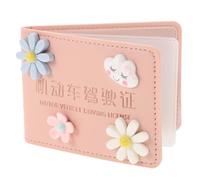 HOMSFOU Multifunctional Pu Leather Driver's Licence Holder, Portable Folding Car Driver License Sleeve with Unique Creative Style, for Travel and Outdoor Use Random Color