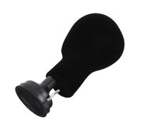 HOMSFOU Multipurpose Black Foam Head Shaped Wig Display Holder Stand for Desktop Hat and Scarf Show, DIY Mannequin Head Model for Wig Styling and Hair Accessories