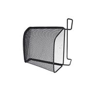 HOMSFOU Multipurpose Hanging Desk Basket for Office with Iron Art Material Space Saving Organizer Rack for Files Stationery and Household Supplies Storage Black Office Hanging Storage