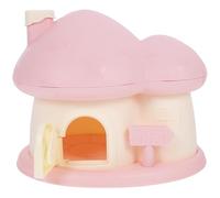 HOMSFOU Mushroom Shaped Piggy Bank, Pink Cartoon Coin Container Desktop Saving Jar, Decorative Fairy Tale Money Box,