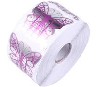HOMSFOU Nail Art Extension Papers Roll Pack with Accurate Guides Nail Manicure Tools Set Made of Paper for Convenient Use at Home or Salon