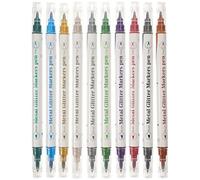 HOMSFOU Nail Art Pens Set with Assorted Colours 10pcs Double-ended Plastic Material Easy Operation for Manicure and Nail Painting for Beauty Salon and Home Use