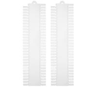 HOMSFOU Nail Display Board 2Pcs with 60 Colours Single-Sided Nail Polish Colour Display for Beginners, ABS Material Practice Stand Fingernail Suitable for Salon and Art School