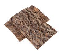 HOMSFOU Natural Cork Bark Background for Reptile, 2 Pcs Tree Bark Terrarium Decor, Climbing Platform & Hiding Area for Snakes, Tortoises, Spiders, Terrarium Use