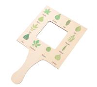 HOMSFOU Natural Wood Nature Guide Finder for Children Large Size 0.5cm Thick Pine Wooden Nature Observation Tool Outdoor Cloud Identification and Garden Exploration Frame