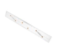 HOMSFOU Nautical Mapping Ruler Marine Chart Ruler High-precision Drafting Tool Transparent Acrylic