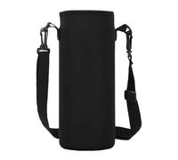 HOMSFOU Neoprene Water Bottle Carrier Sleeve with Enhanced Insulation and Adjustable Shoulder Strap, Portable 1000ml Bottle Protector Cover for Outdoor and Indoor Exercises