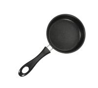 HOMSFOU Non-Stick Mini Frying Pan for Induction Cooker, Small Pink Egg Frying Pan with Handle, Compact Steak and Bacon Skillet for Home Cooking