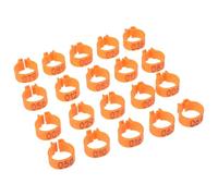 HOMSFOU Numbered Clip Identification Pigeon Foot Rings Leg Bands 100Pcs Plastic 10Mm for Adult Poultry Breeds Racing Birds