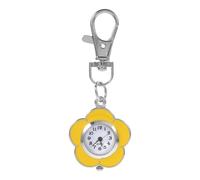 HOMSFOU Nurse Fob Watch with Luminous Functionality Quartz Sunflower Shaped Small Stylish Pocket Watch and Lightweight Alloy Design for Nursing Shifts and Student Daily Use