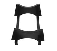 HOMSFOU Oak Barrel Stand 3l Black Water Jug Support Rack Wine Holder Stand Wood Base Beverage Dispenser for Home Kitchen Party and Event Use