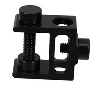 HOMSFOU Outdoor Camping Lamp Holder Aluminium Alloy Clamp with Stable Base, Multifunctional Design, Suitable for Tables to 28mm Thick and Light Poles to 16mm Diameter
