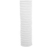 HOMSFOU Paper Floor Lamp Shade: 37.01In Cylinder Tall Light Shade Cover for Bedroom, Living Room, Study & Table Lamp - White Oblong Lampshade
