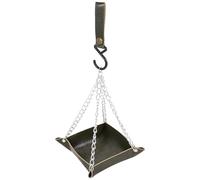 HOMSFOU Parrot Feeder Bird Box Not Easy to Break Bite Resistant Abs Leather Stainless Steel Can Be Fixed to The Branch Outdoor for Bird Parrot