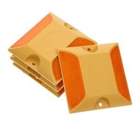 HOMSFOU Pavement, Plastic for Markers Driveway Reflective 4pcs Wear-resistant Safety Reflectors with Traffic Guidance and Highway Use Road for Parking Lots and Roads