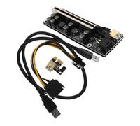 HOMSFOU Pcie Easy and Installation Transmission Connection Speed High Gpu Riser Cable, Copper Extension Lead Stable for Mining Rigs and PC Builds