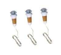 HOMSFOU Pcs String Led Bottle Cork Light Rechargeable USB Diamond Head String Lights for Room Decor