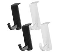 HOMSFOU Pcs White Headphone Hanger Hooks Multi-Function Headset Desk Hook Self-Adhesive Headphone Rack for Home Work