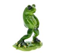HOMSFOU Peeing Frog Resin Ornament Garden Adornment Fun Yard Decor Scene Decor